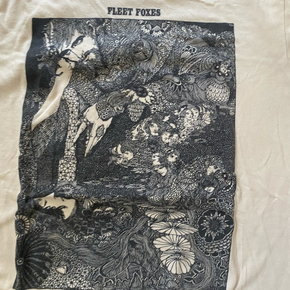 Fleet Foxes 2011 Helplessness Blues “Natural”Tour T-shirt unisex size small